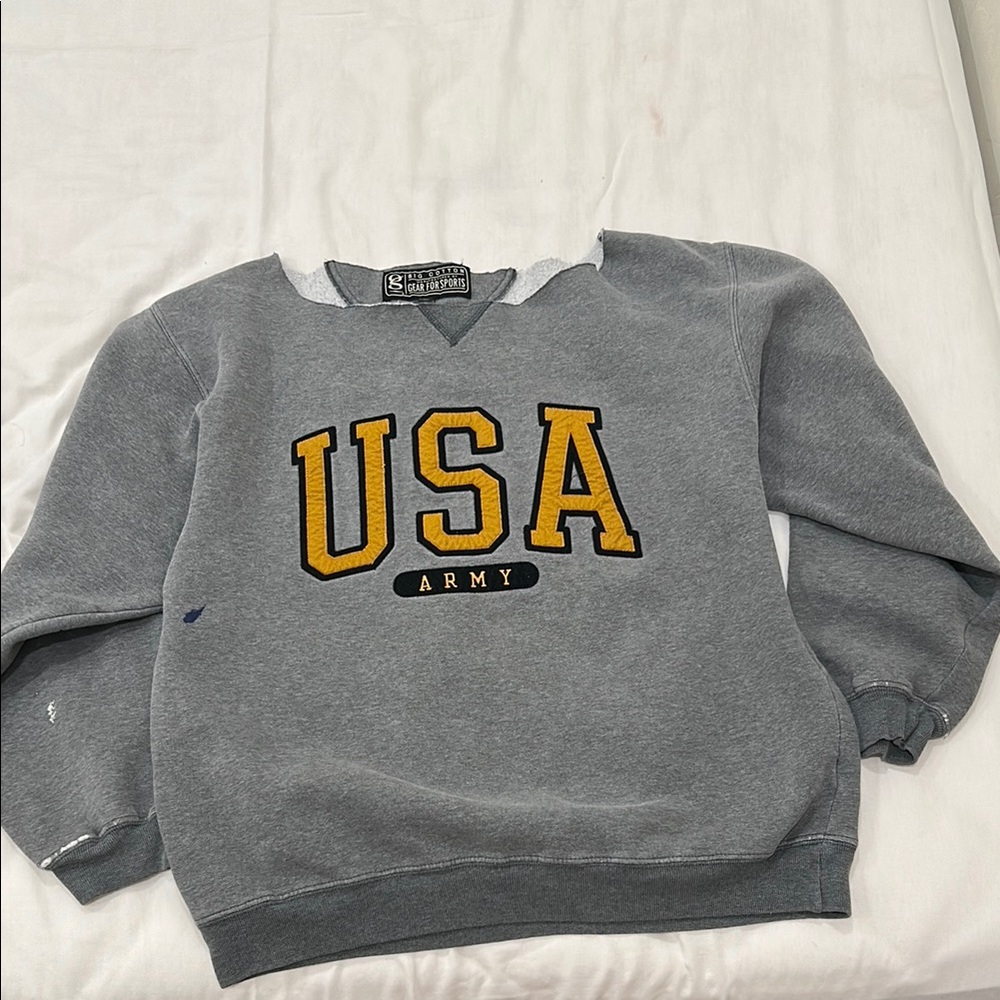 Gray USA Army Men's Sweater